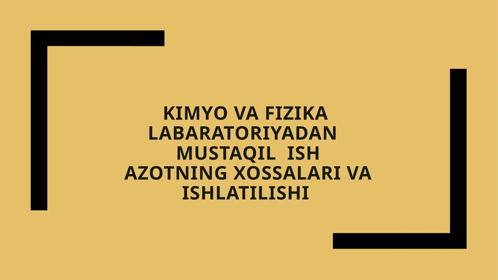 AZOTNING XOSSALARI VA ISHLATILISHI 1