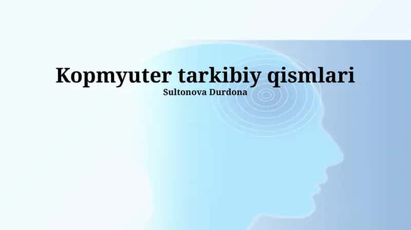 Kompyuter tarkibiy qismlari 1