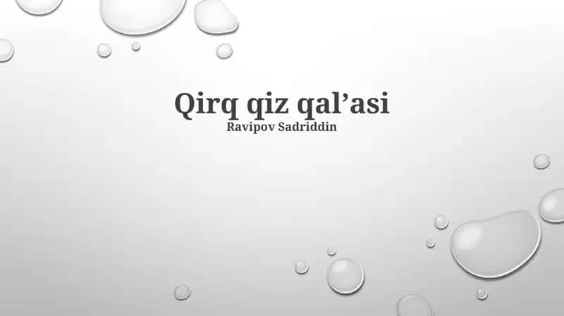 Qirq Qiz Qal'asi 1
