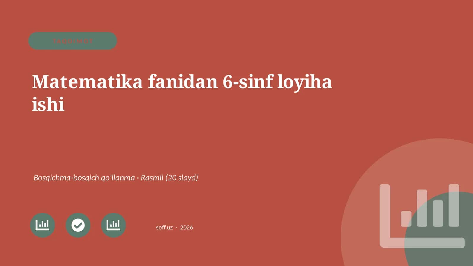 Matematika fanidan 6-sinf loyiha ishi 1