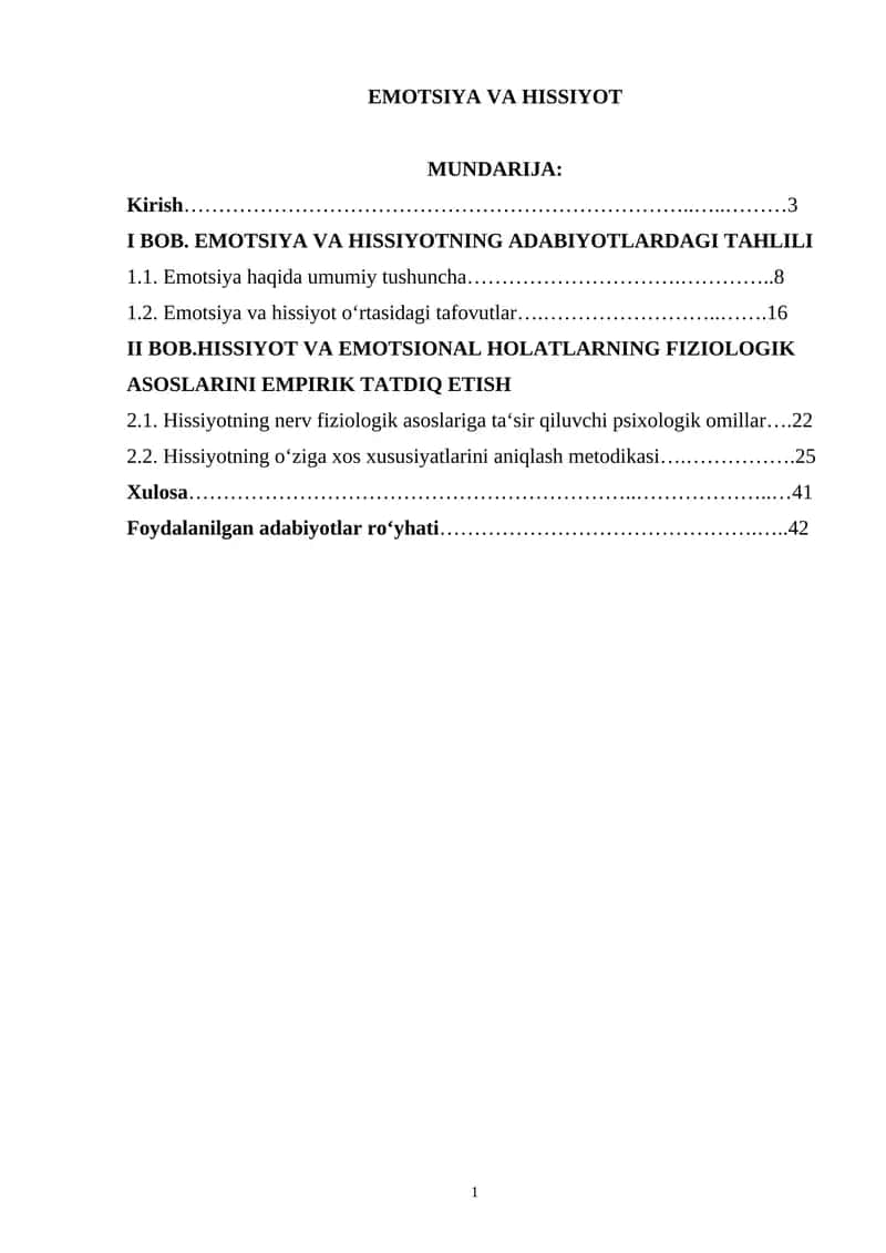 EMOTSIYA VA HISSIYOT 1