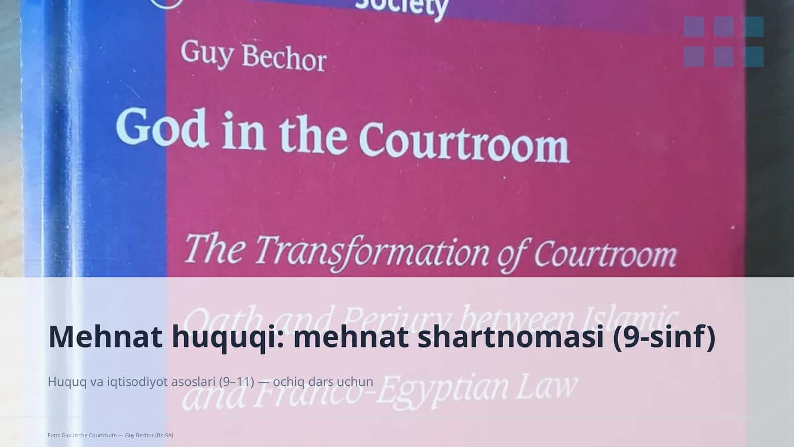 Mehnat huquqi: mehnat shartnomasi (9-sinf) 1
