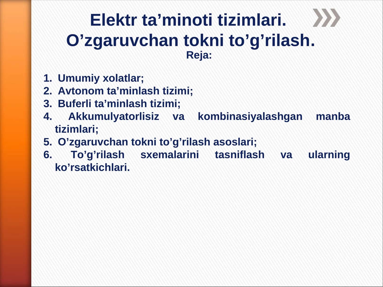 Elektr ta’minoti tizimlari 1