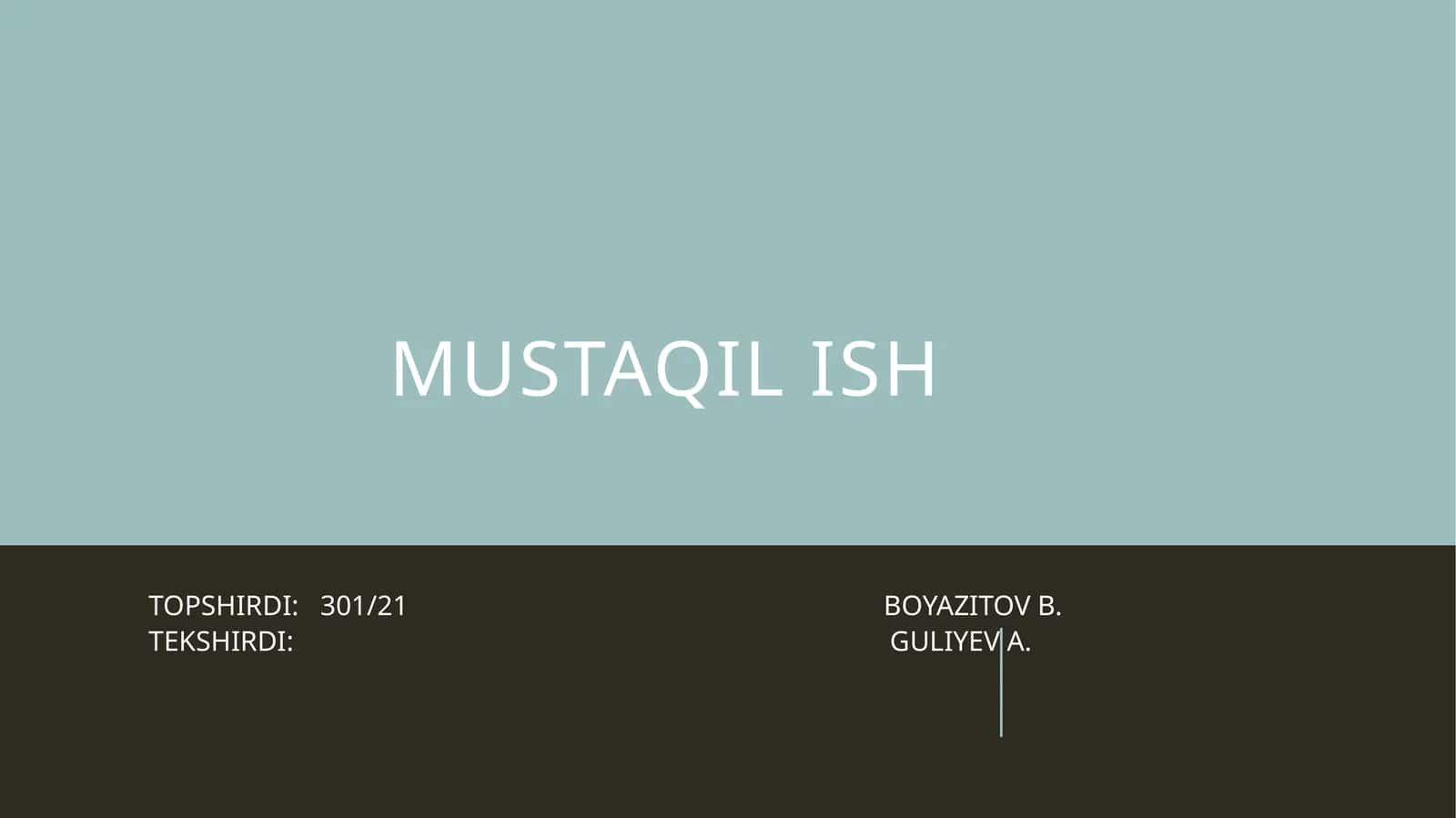 MATHCAD PAKETIDA DIFFERENSIAL TENGLAMALAR SIMVOLLARNI HISOBLASH 1