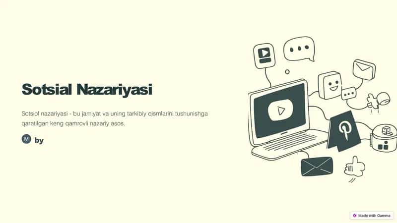 Sotsial nazariyasi 1