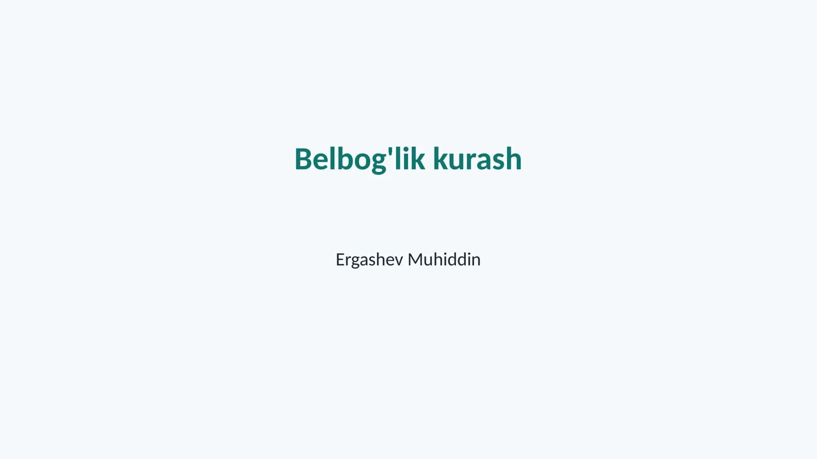 Belbog'lik kurash 1