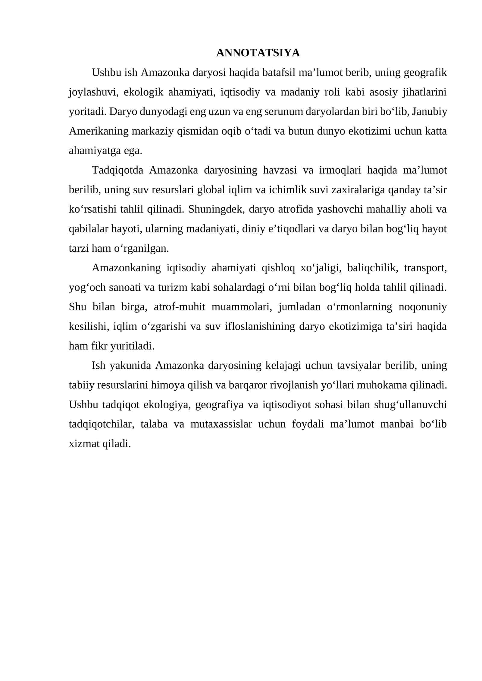 Amazonka daryosi 1