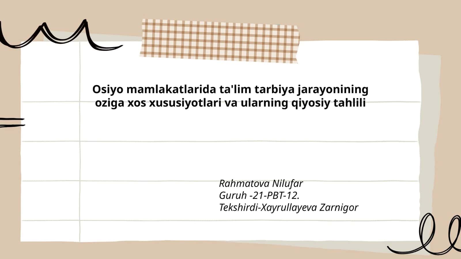 Ta'lim tarbiya jarayonining xususiyatlari 1