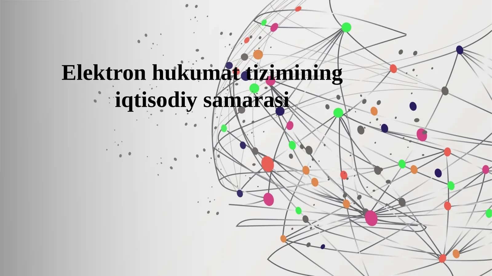 Elektron hukumat tizimining iqtisodiy samarasi 1