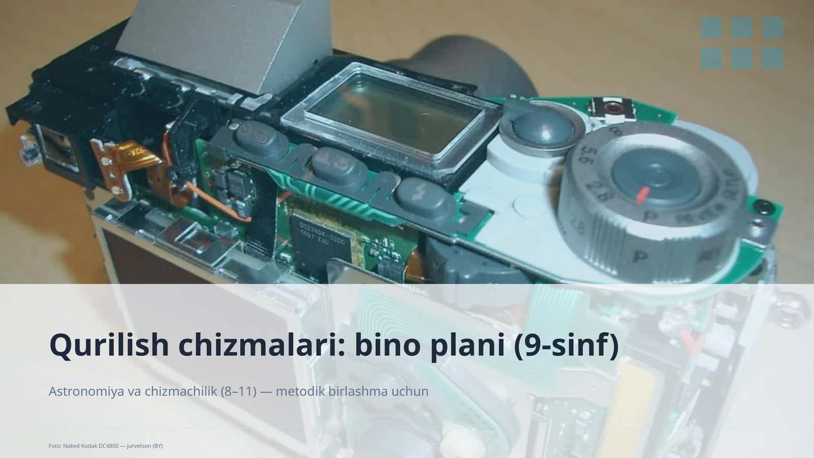 Qurilish chizmalari: bino plani (9-sinf) 1