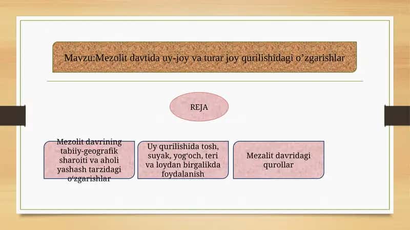 Mezolit davridagi qurollar 1
