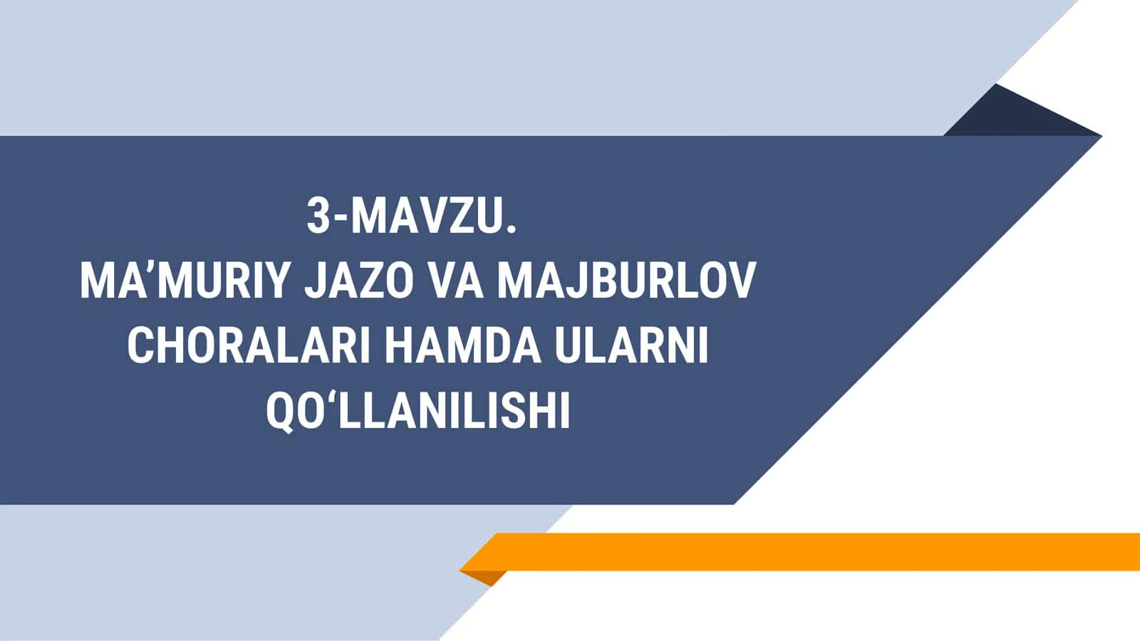 MA’MURIY JAZO VA MAJBURLOV CHORALARI 1