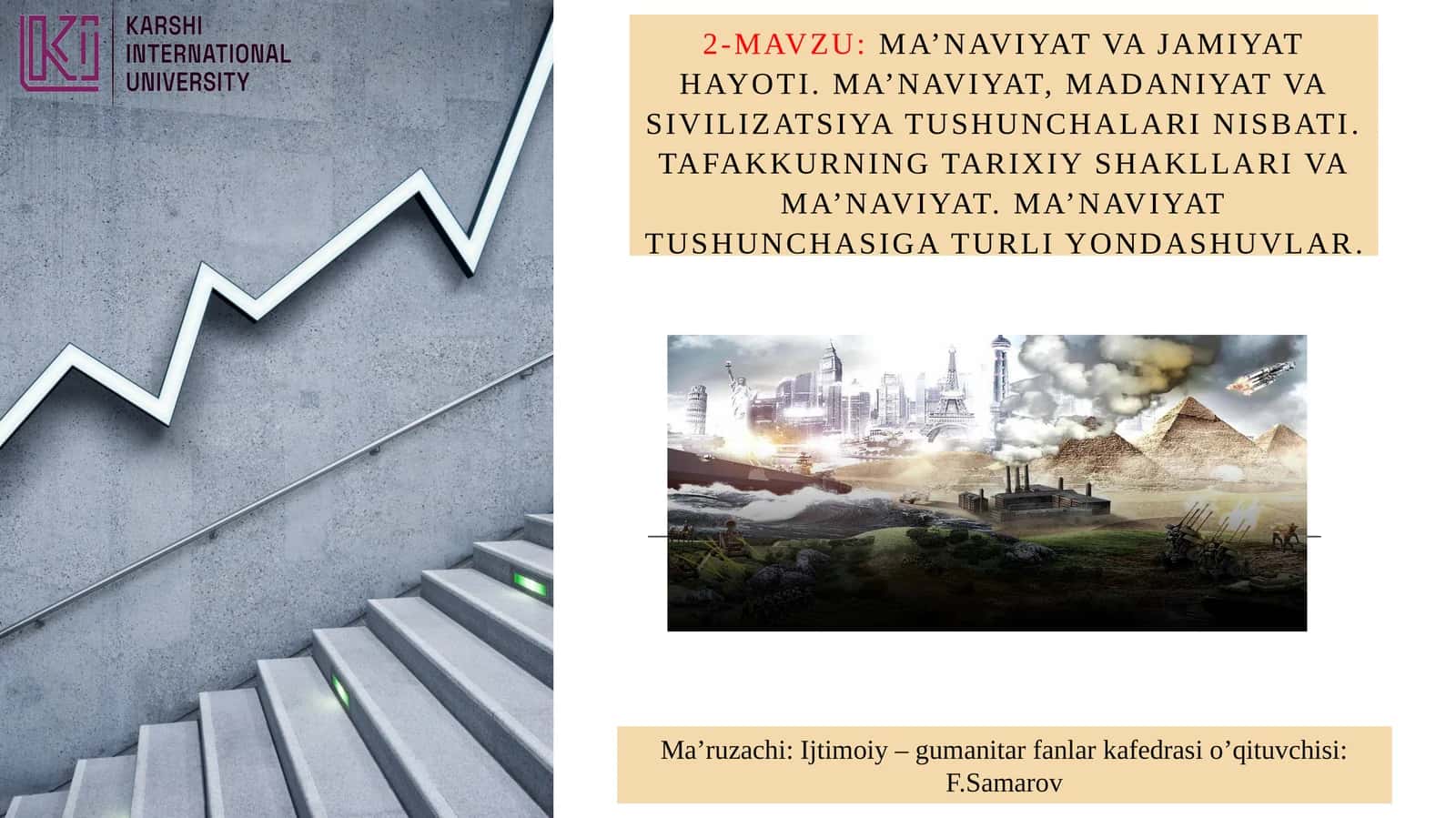 Ma’naviyat va jamiyat hayoti 1