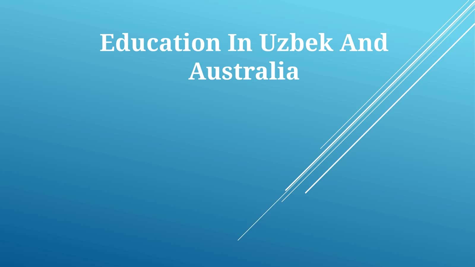 Education in Uzbekistan 1