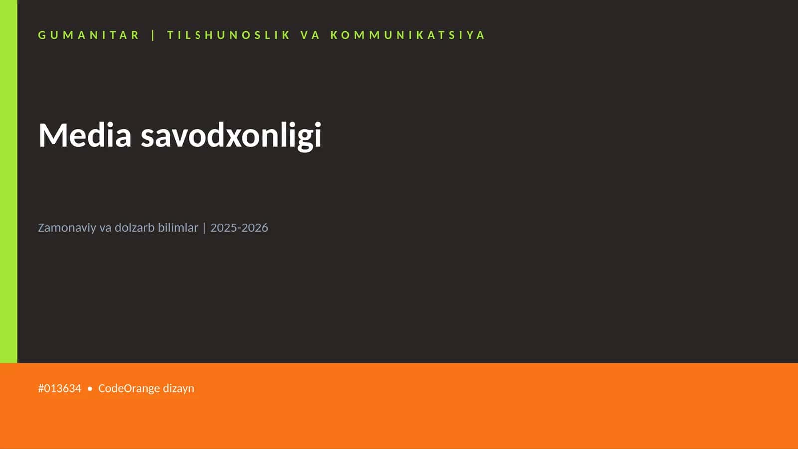 Media savodxonligi 1