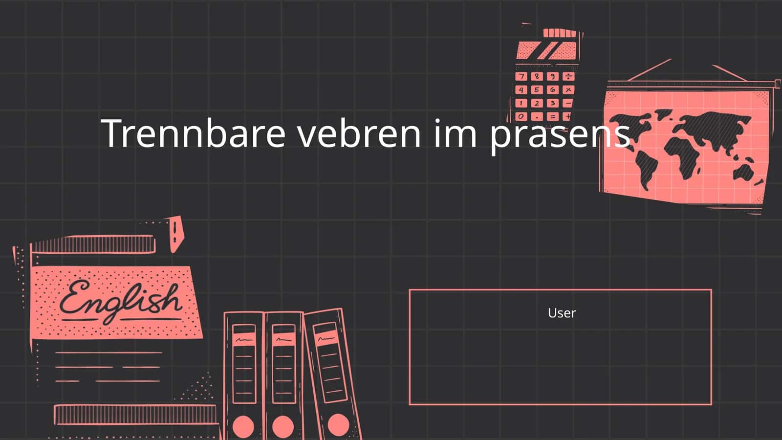 Trennbare vebren im prasens 1