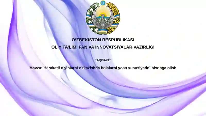 Yosh xususiyatlari va motor rivojlanishi
