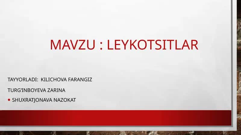 Leykotsitlar 1
