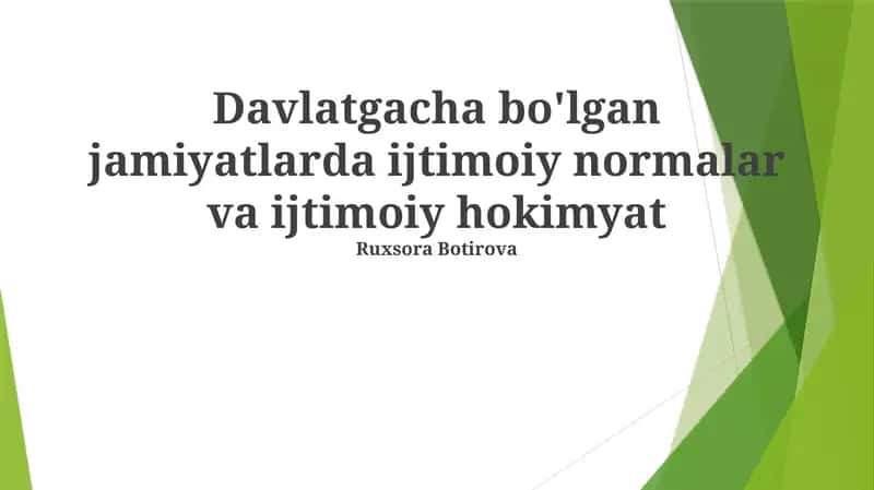 Ijtimoiy Normalar: Tartibning Asosi 1