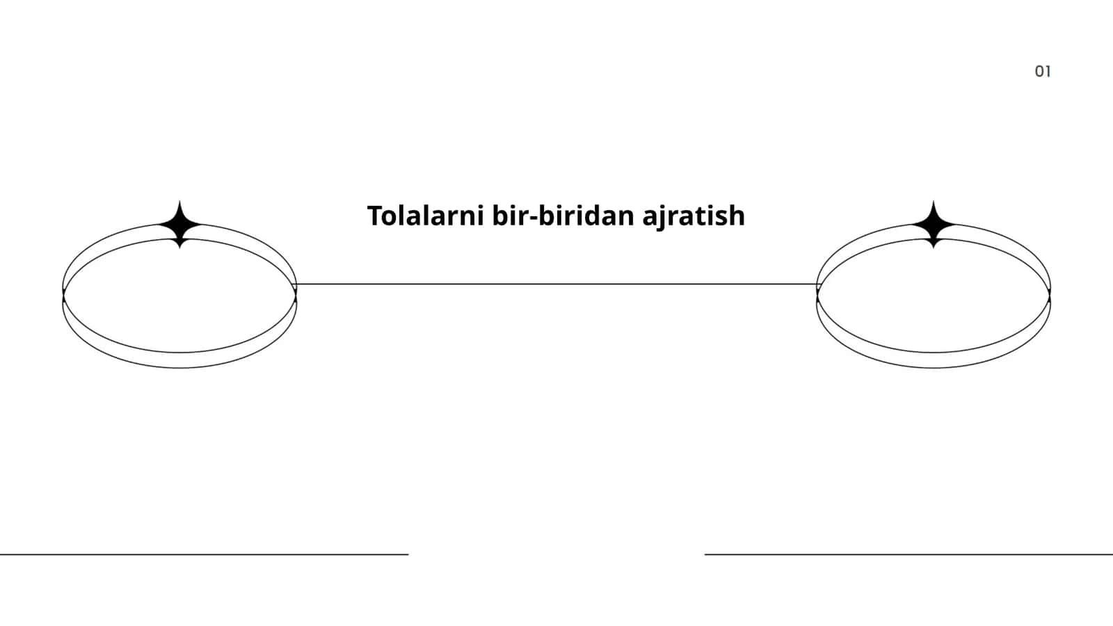Tolalarni bir-biridan ajratish 1
