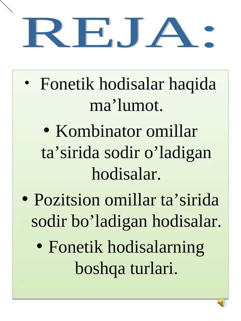 Fonetik hodisalar 1