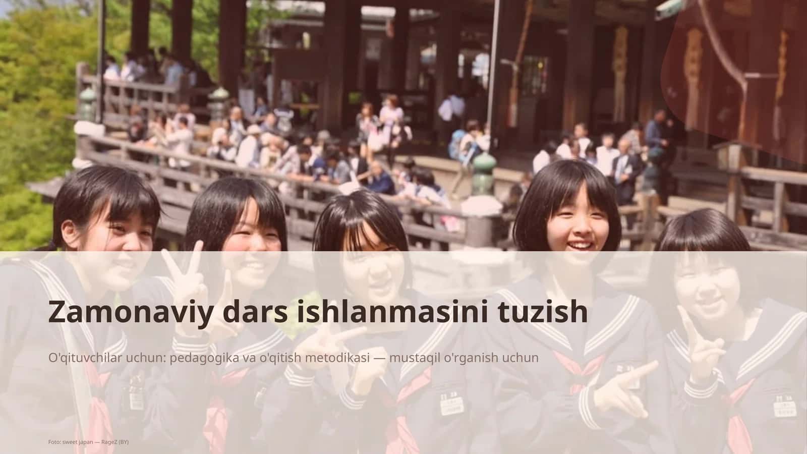 Zamonaviy dars ishlanmasini tuzish 1