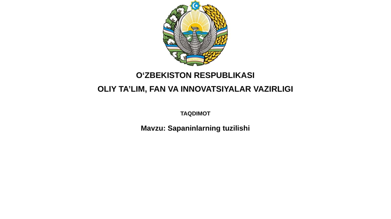Saponinlarning tuzilishi 1