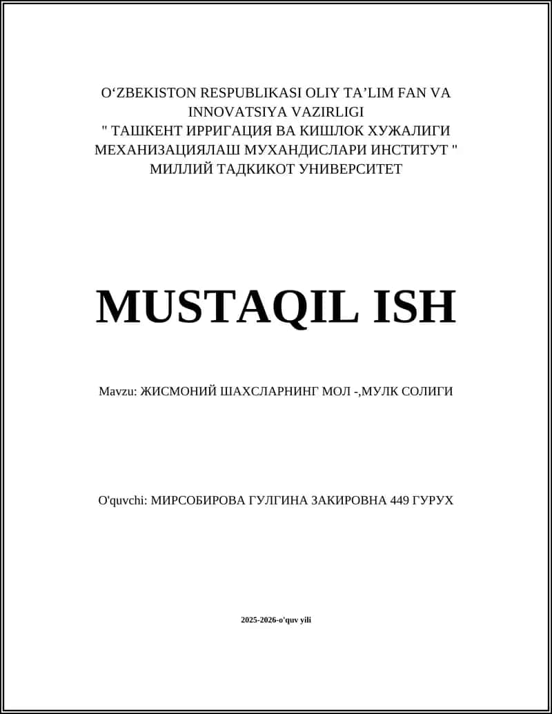 Жисмоний шахсларнинг мол-мулк солиғи 1