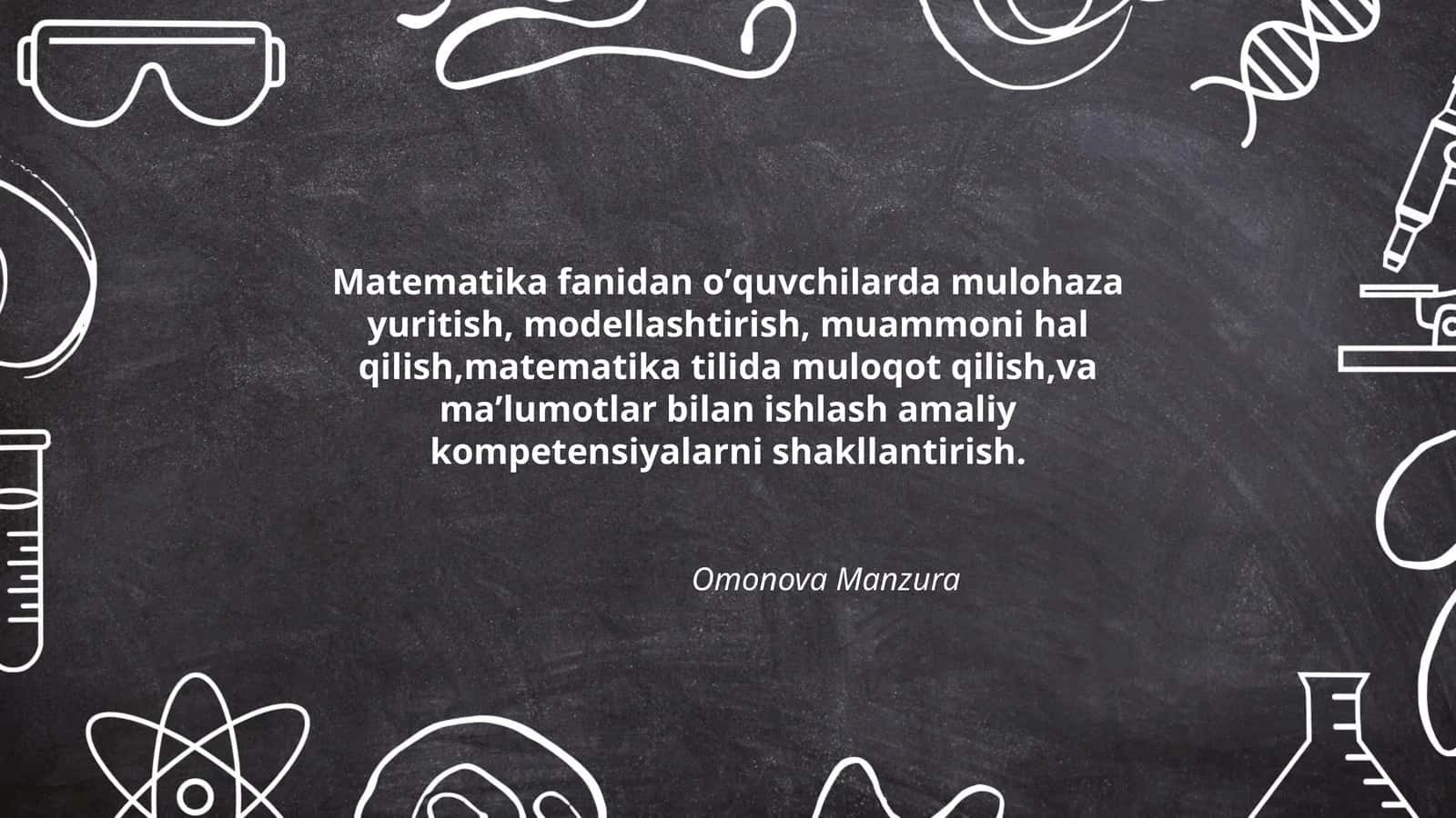 Matematika fanidan oʼquvchilarga boʻlgan dars materiallari 1