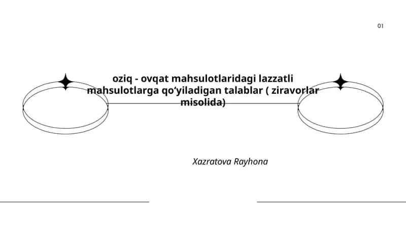 Lazzatli mahsulotlar (ziravorlar) 1