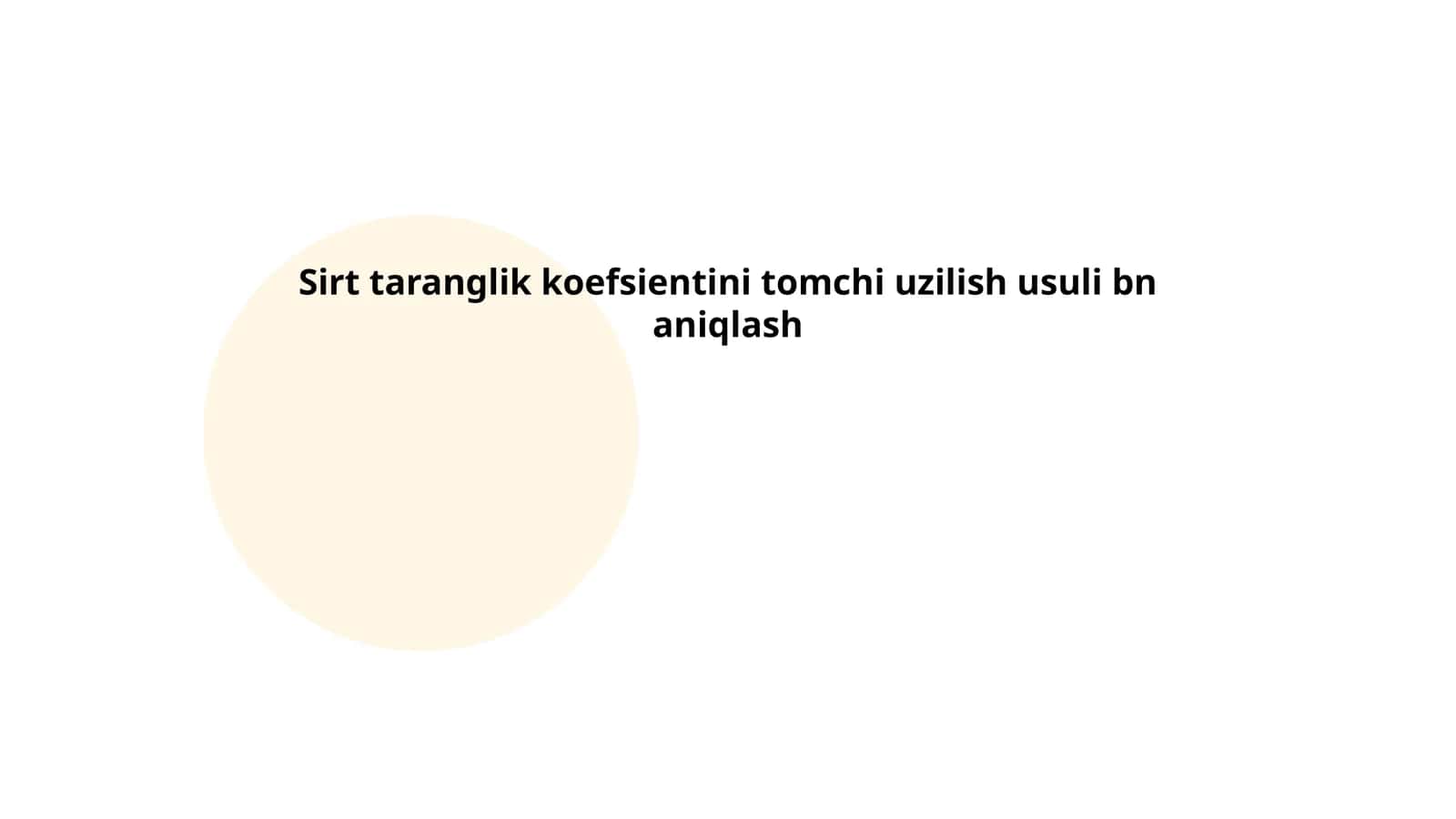 Sirt tarangligi aniqlash usullari 1