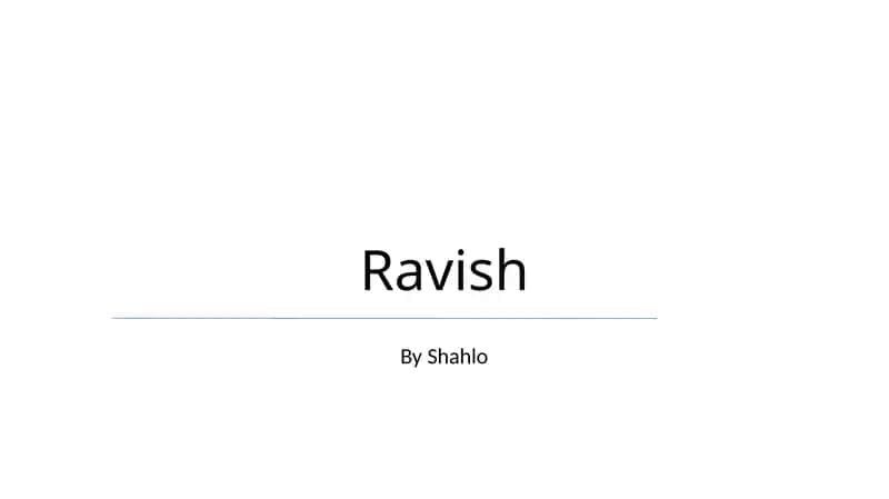 Ravish 1