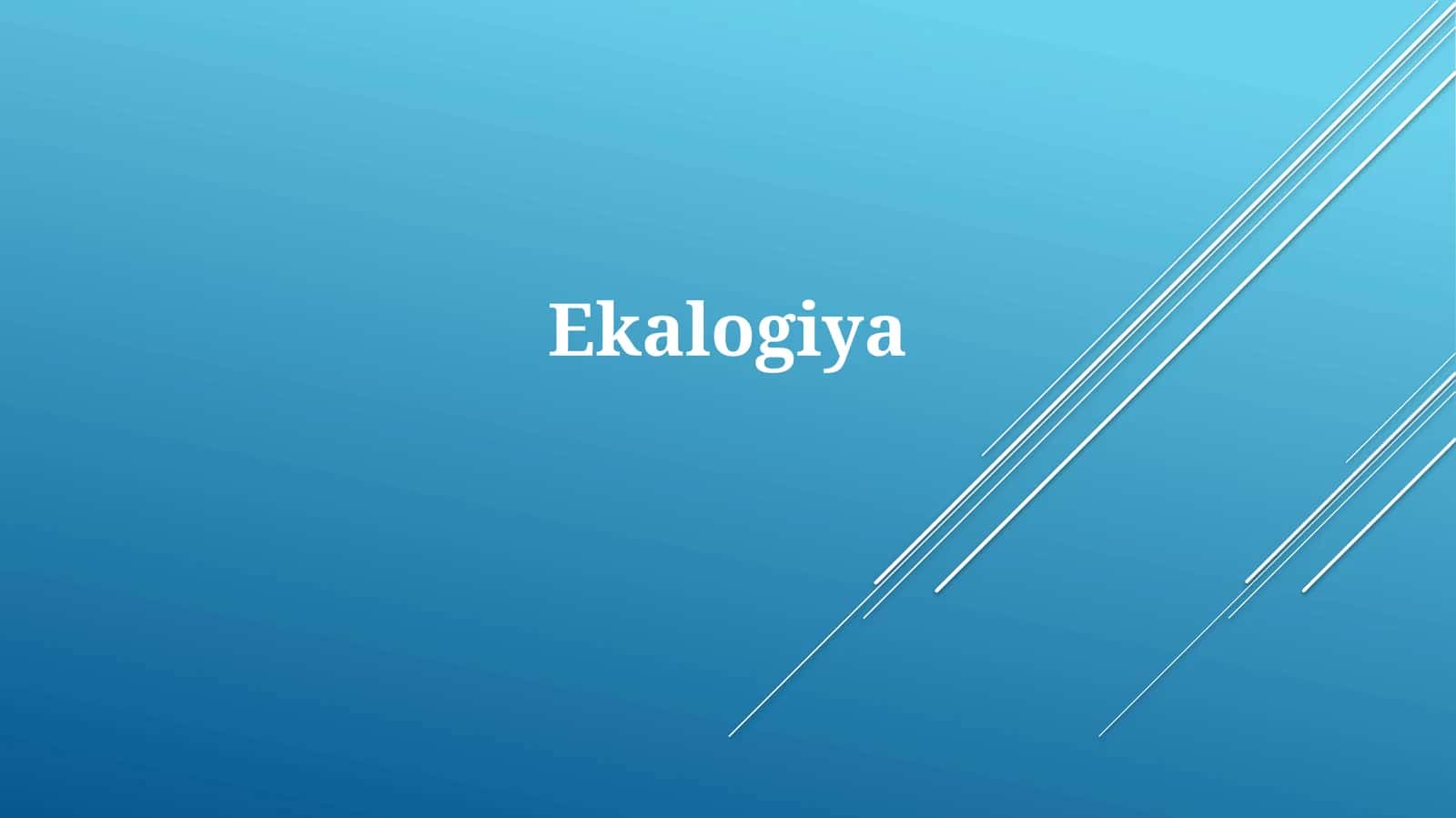Ekologiya 1