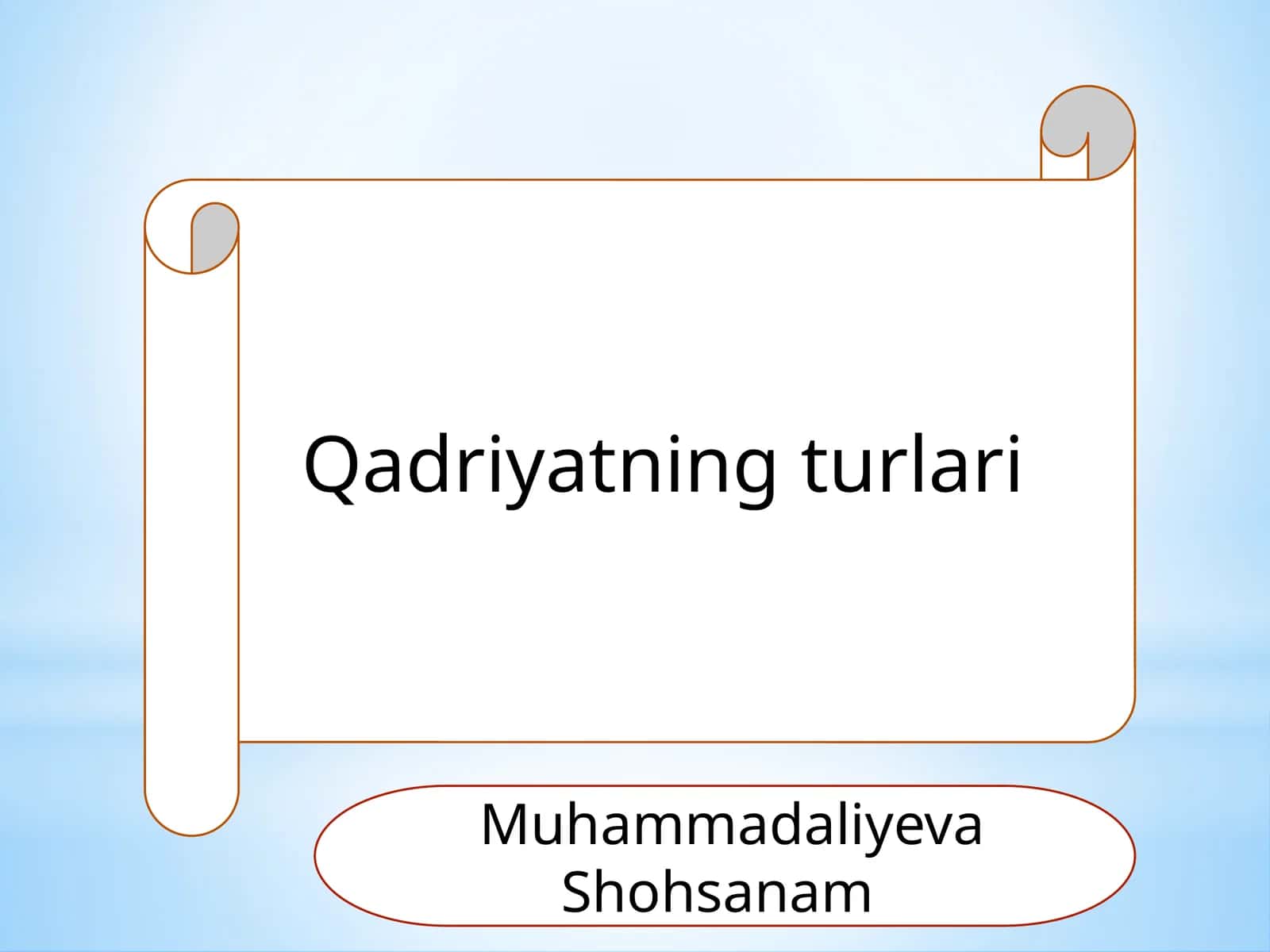 Qadriyatning turlari 1
