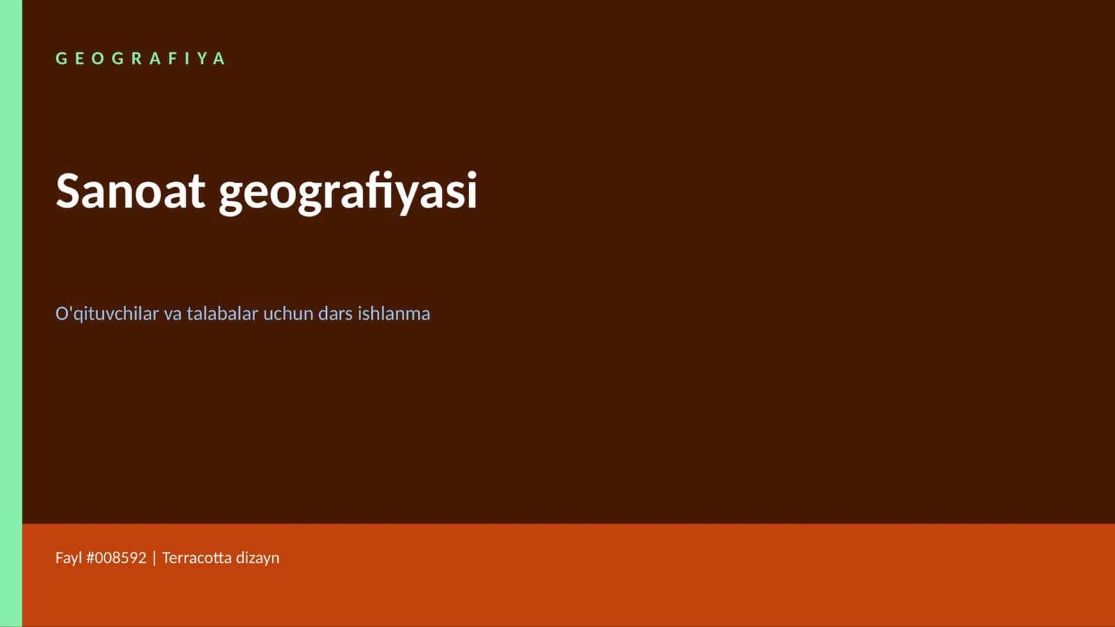 Sanoat geografiyasi 1