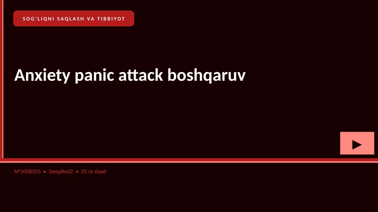 Anxiety panic attack boshqaruv 1