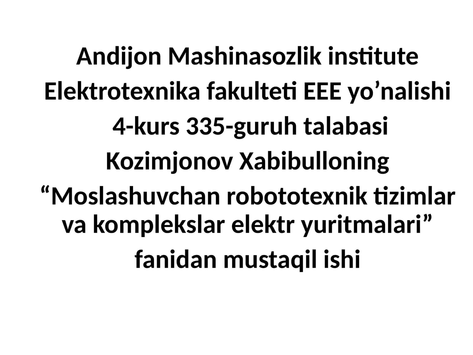 Elektryuritmalarni muxim turi 1