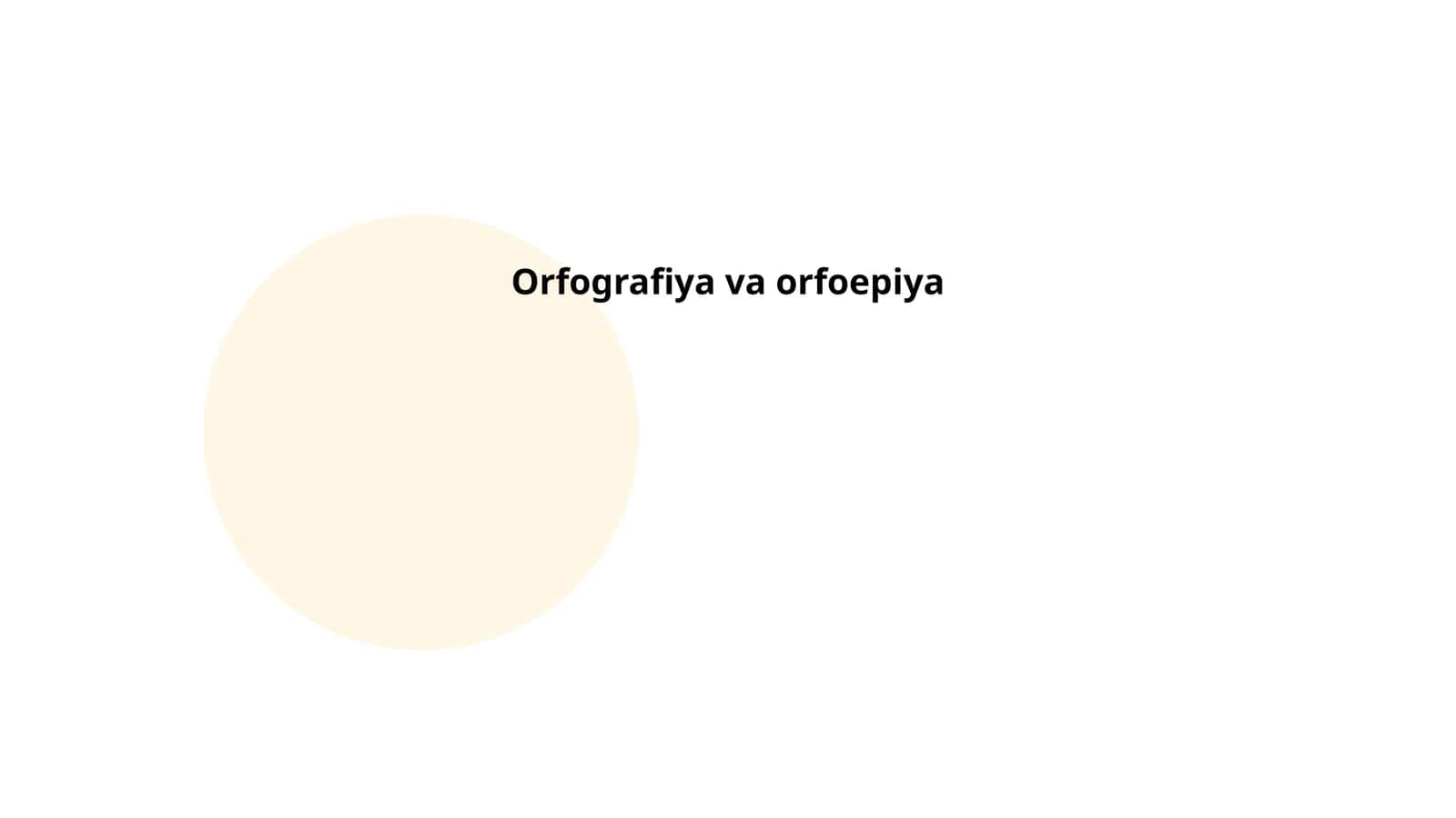 Orfografiya va orfoepiya 1