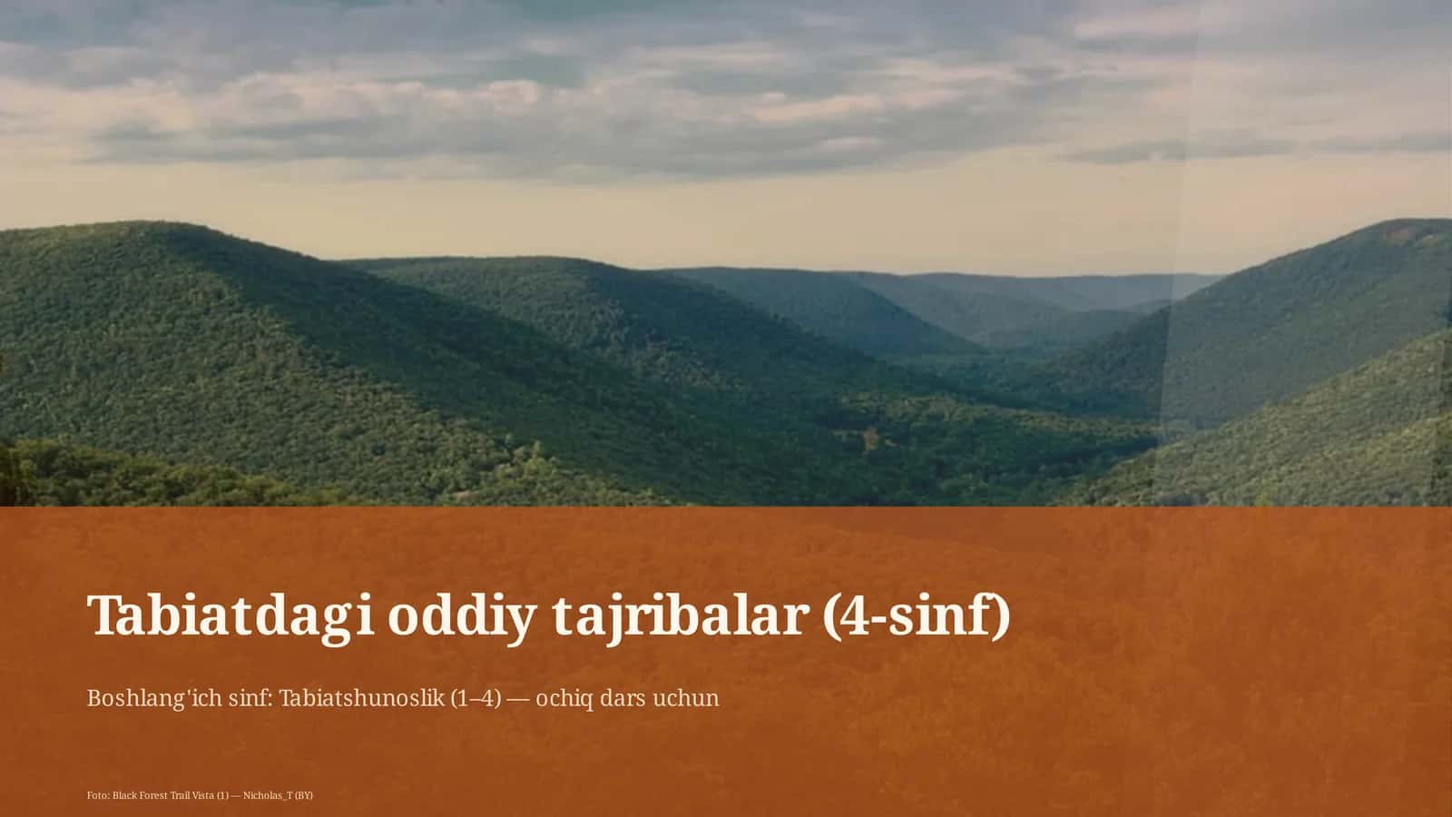Tabiatdagi oddiy tajribalar (4-sinf) 1