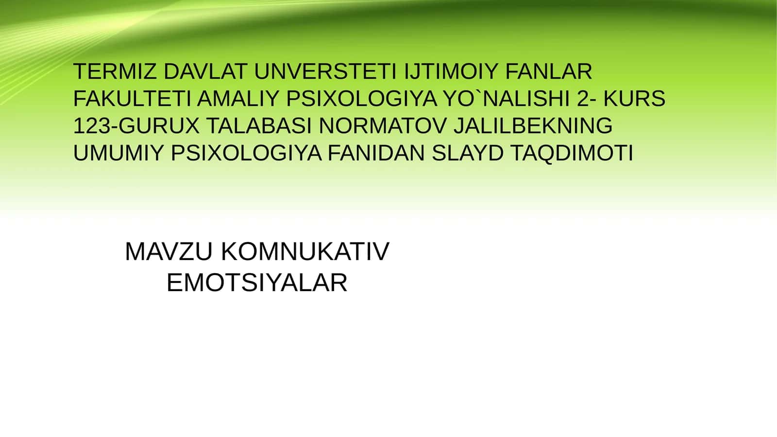 MAVZU KOMNUKATIV EMOTSIYALAR 1