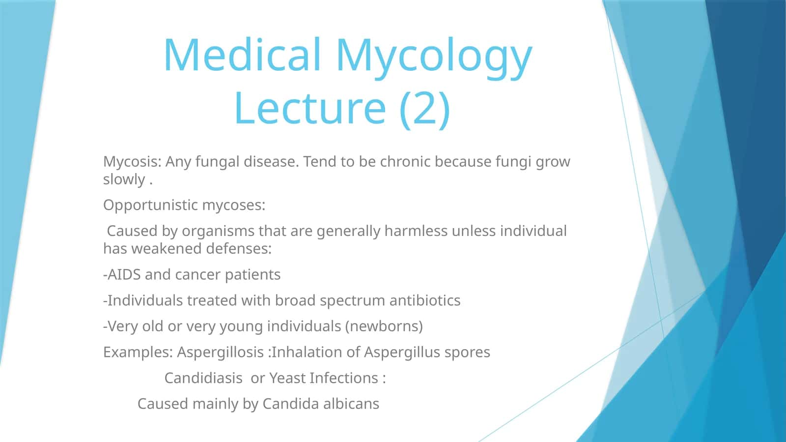 Medical Mycology Lecture 1