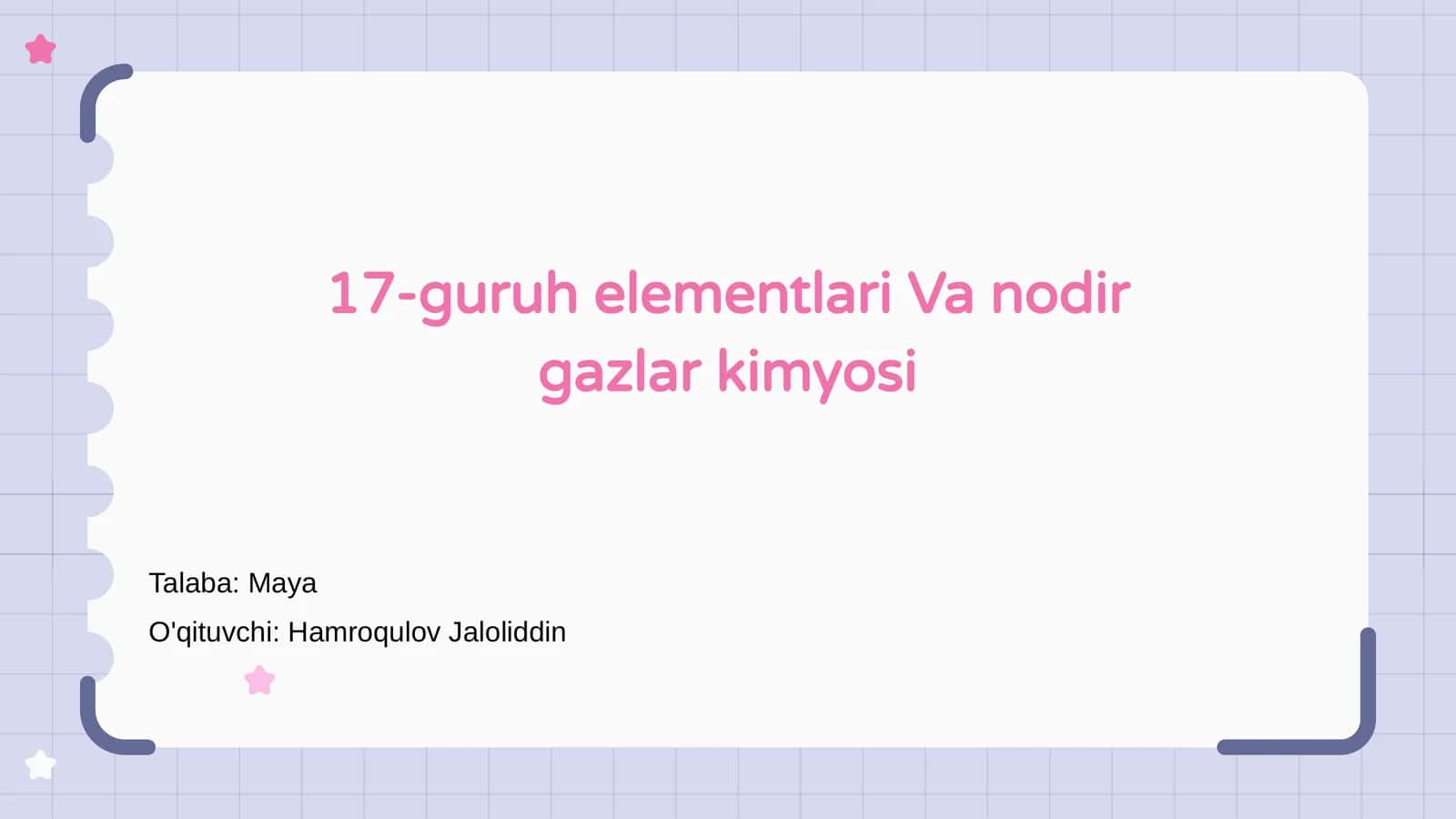 17-guruh elementlari Va nodir gazlar kimyosi 1