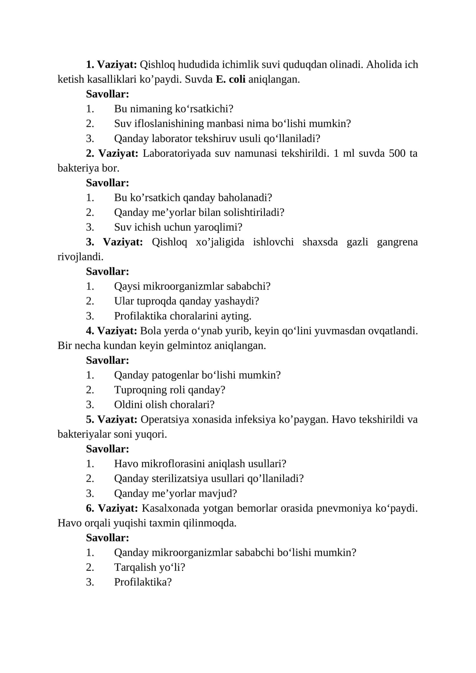 Suv namunalarini laboratoriyada tekshirish 1