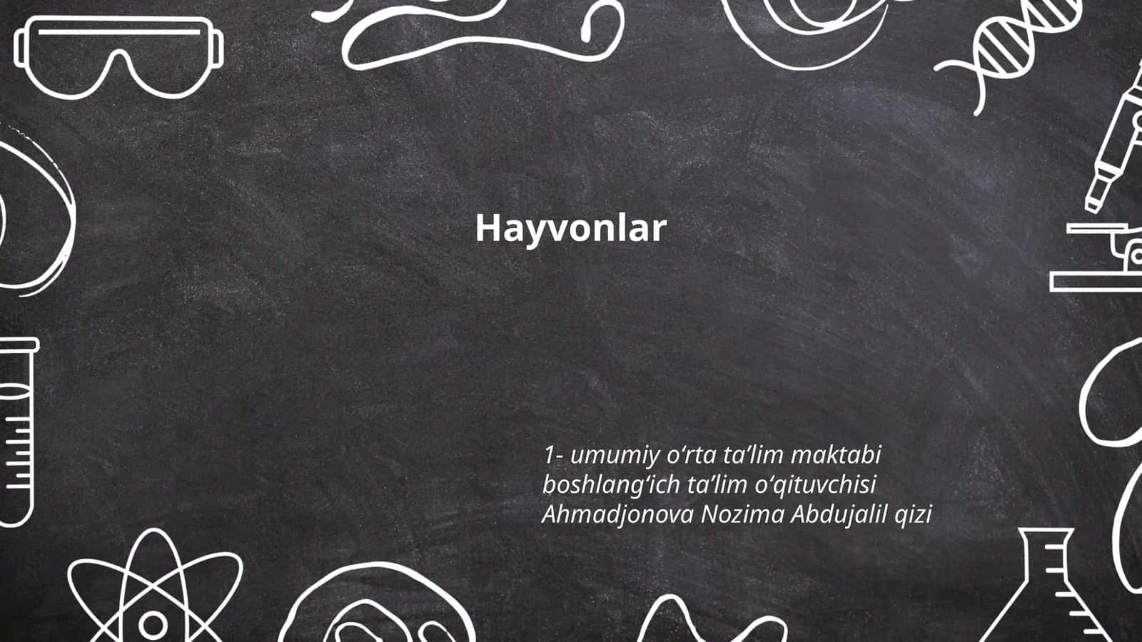 Hayvonlar 1