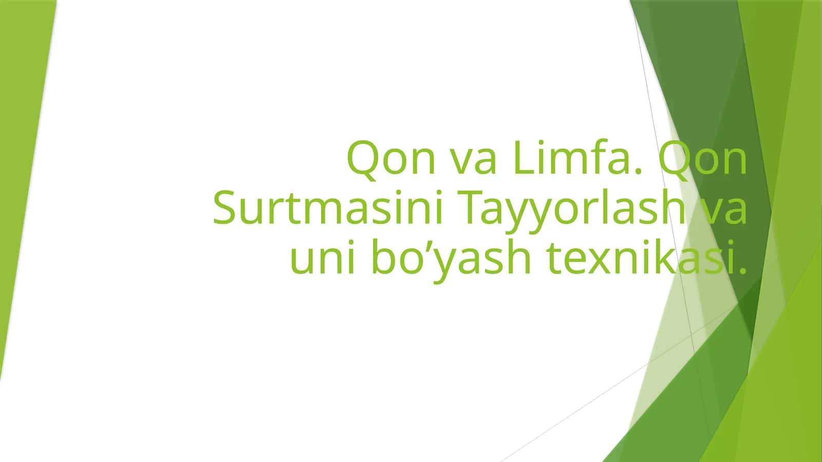 Organizm Ichki Muhitini To'qima Suyuqlik, Qon va Limfa 1