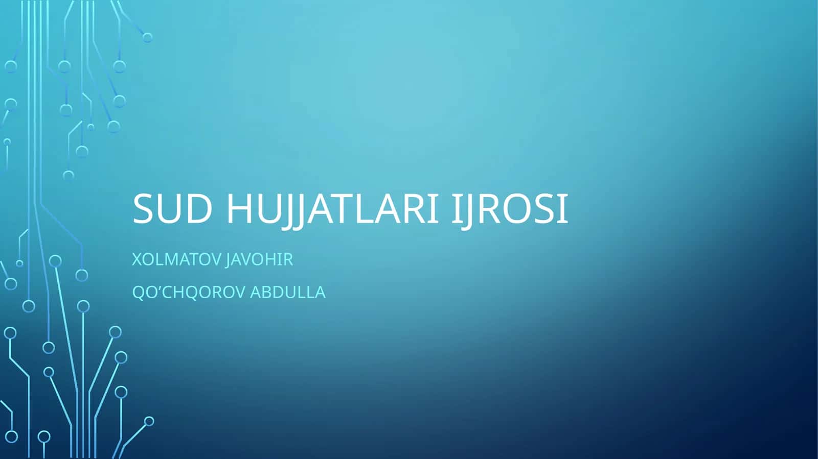 Sud hujjatlari ijrosi 1