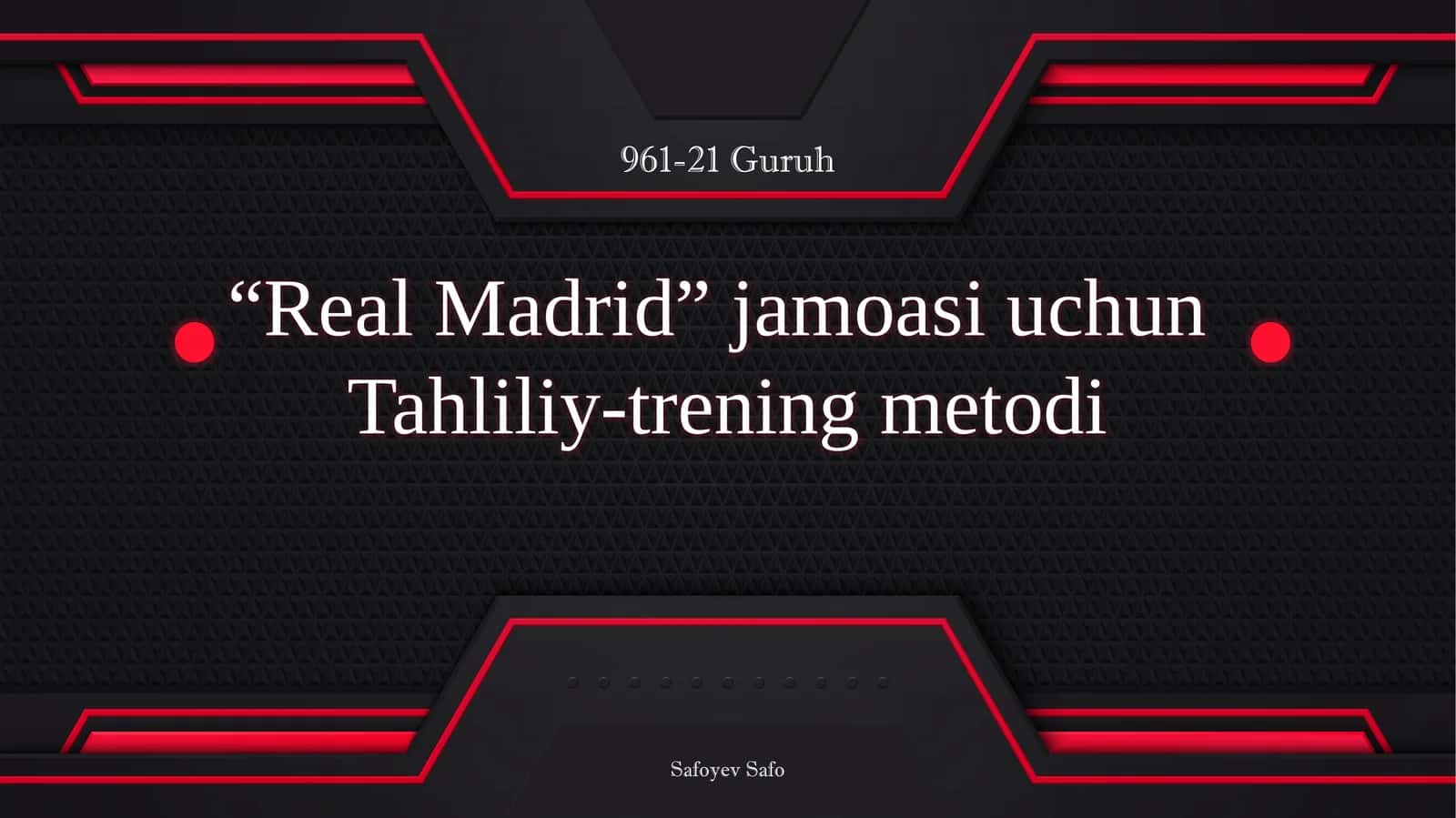 O‘yin epizodini tahlil qilish 1