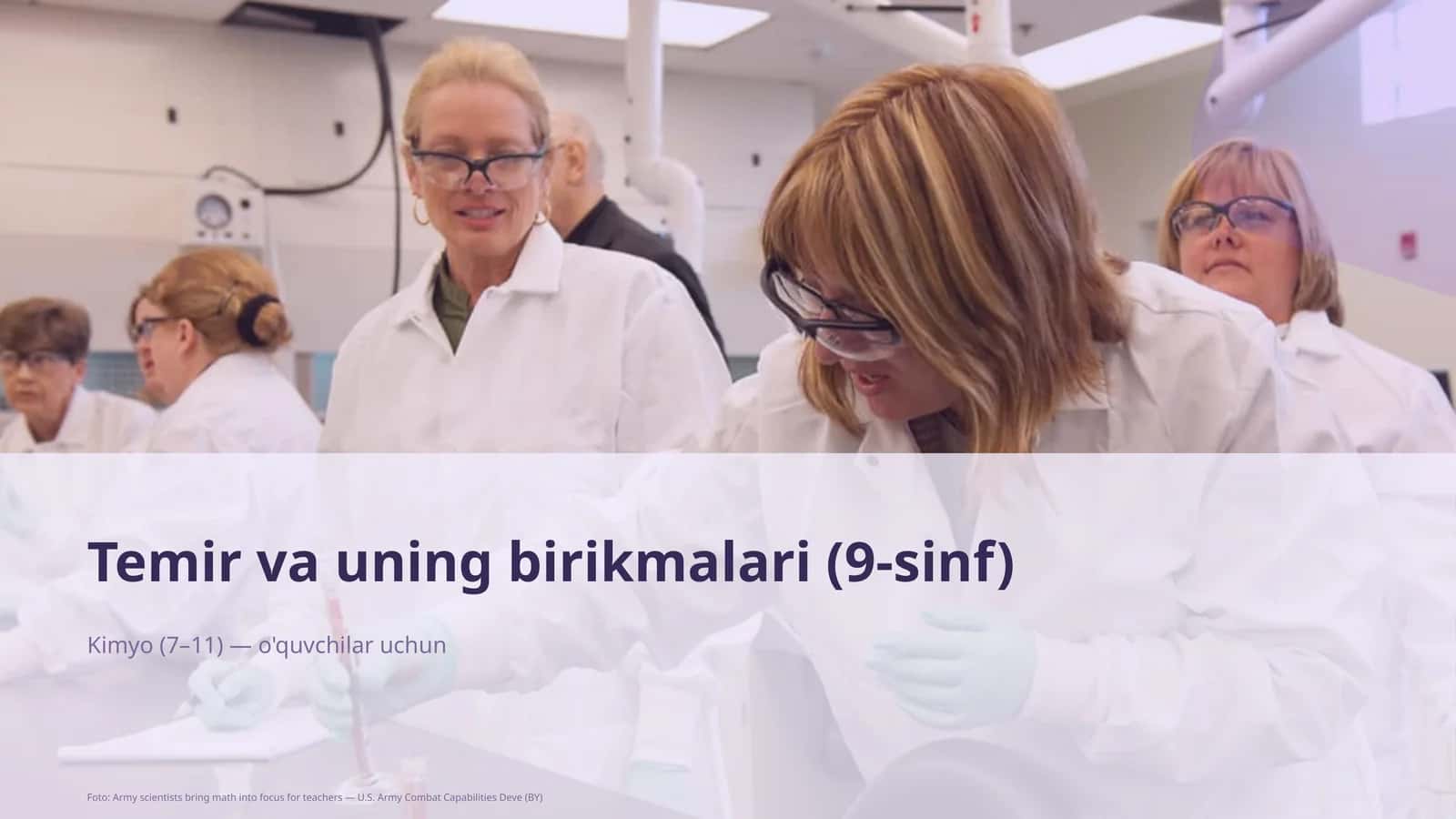 Temir va uning birikmalari (9-sinf) 1