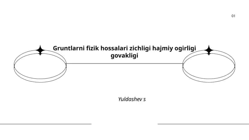 Gruntlarning zichligi va og'irligi 1