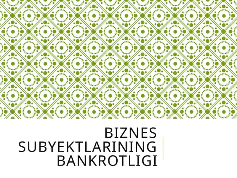 Bankrotlik taqdimot 1